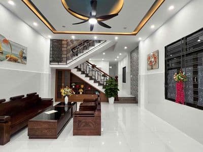Cho thuê nhà 3 tầng đường hoàng sâm gần ngay cầu cẩm lệ