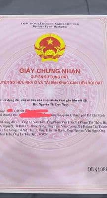 Đất 5x20m (100m²), sổ đồng sở hữu, 2 mặt tiền, đất nông nghiệp.