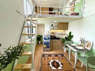 Cho thuê căn hộ full nội thất - giá cực rẻ - cửa sổ trời - mới xây