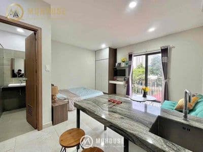 Mới 100% Căn hộ 35M2 Ban công thoáng full nội thất gần chợ Bà Chiểu
