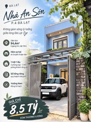 Căn nhà đẹp khu an sơn – 94,4m² – ô tô tận nhà – sổ riêng