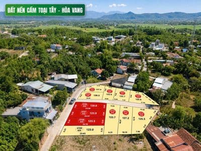 Đất nền Hòa Vang cách trung tâm 14km, gần trường Ông Ích Khiêm.
