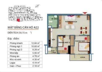 Căn hộ chung cư The Useful - Block A - Tầng cao