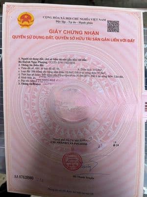 Bán đất thổ cư 116m2 tại Củ Chi, Hồ Chí Minh