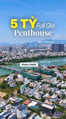 Penthouse Spana view sông, pháo hoa cực đẹp, giá full chỉ từ 3.7 tỷ