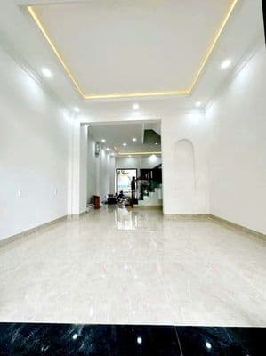 Cho thuê nhà mới 100% mặt tiền đường. 1 trệt 3 lầu sân thượng, 4pn