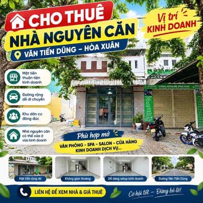 Cho thuê nhà nguyên căn vị trí kinh doanh