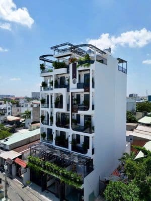 Nhà 7 tầng mặt tiền Đông Hưng Thuận Quận 12 có thang máy - 4x25m