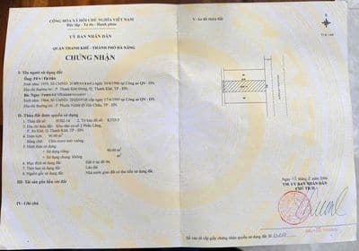 Lô đất Mặt Tiền 5,5m Lề 3m Nguyễn Giãn Thanh. Thanh Khê.