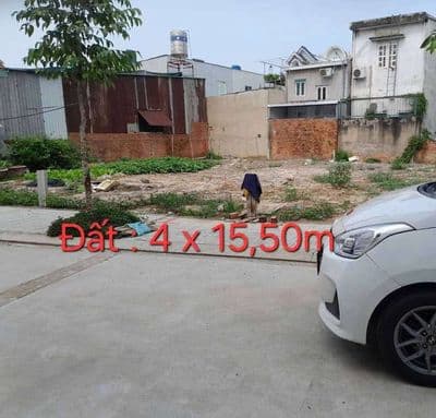 Đất 4 x 15,50m - Giá : 3 tỷ 590. Hẻm 6m đường Tân Thới Hiệp 15