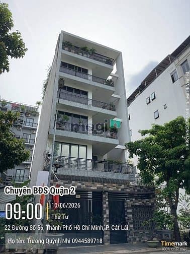Giảm 5 tỷ bán nhanh Toà Nhà KDC Huy Hoàng- Thạnh Mỹ Lợi 160m2 giá 52.7