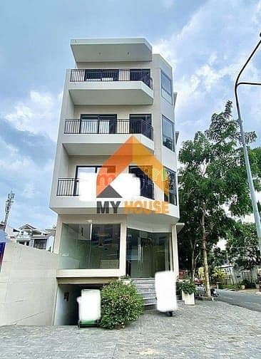 Toà nhà An Phú 6,5x18m trống suốt, thang máy giá 55tr