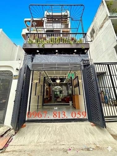Nhà đường thông Thạnh Xuân 22, DT:4x20M, trệt, 3 lầu, Gara ô tô, 4PN