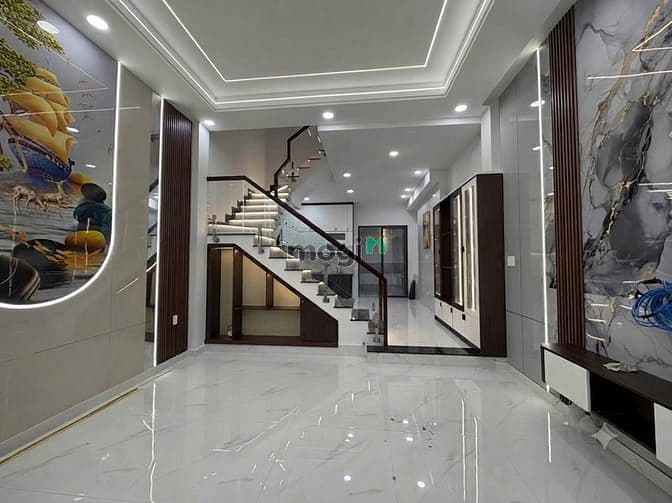 Nhà 4 tầng,Bình Hưng Hòa,Bình Tân,159m2,kế Aeon Tân Phú,HẺM 5M, 5 tỷ x