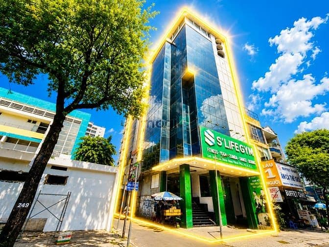 Cho thuê Tòa nhà Góc 2MT 575 Sư Vạn Hạnh - hầm 10 tầng thang máy