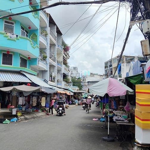 Nhà đẹp MTKD Cư Xá D-chợ Hồ Trọng Quý 4x15m 4 tầng 5PN TIỆN KD