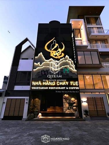 Nhà hàng chay 67 Mai Thị Lựu, Q1. Dt: 6x15m, Kc: trệt 4 lầu ST