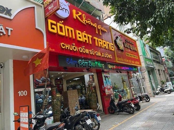 Bán nhà góc 2MT Võ Thị Sáu P, Tân Định Quận 1, dt:9.8x17.72m giá 50 tỷ