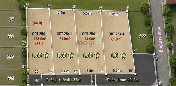 Đất bán P.Bửu Hoà (cũ) P.Biên Hoà mới đường xe hơi 61m2 sổ sẵn mua bán