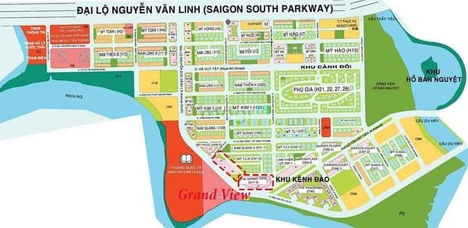 Bán CHCC Grand View, DT 118m2, TK 3PN, 2WC, NT ít, lầu đẹp, giá 10,8ty