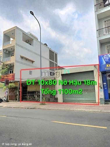 Cho thuê nhà MTKD Gò Dầu- Tân Phú. DT 10x80 Nở Hậu 18m- DTSD 1100m2