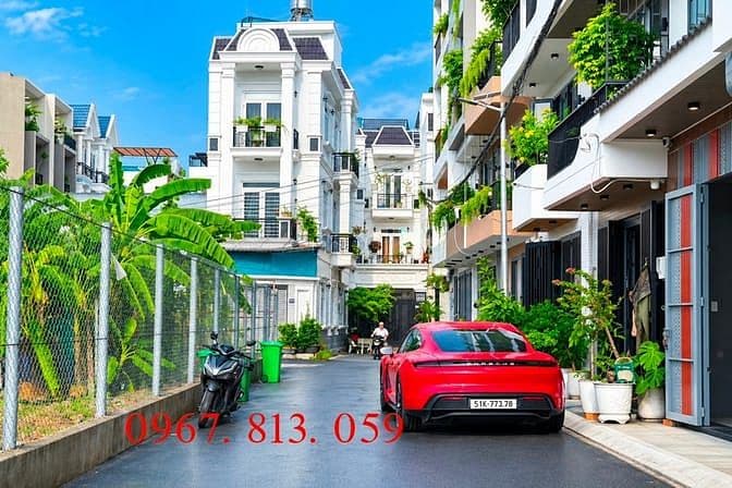 Nhà đường thông, bên UBP đường TX 33, DT:4x16M, Lửng, 3 Lầu, 4PN, 5VS