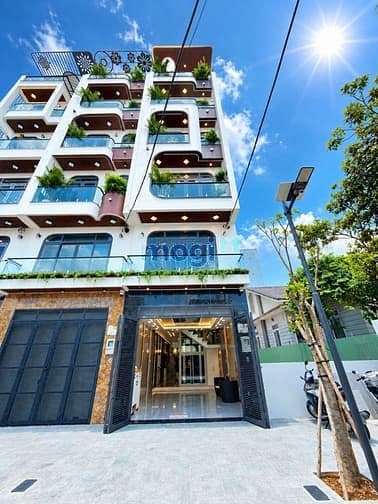 Nhà MT Có T.May đường Thới An 12, DT:4x20M, Lửng, 4 Lầu, 5PN, S/thượng