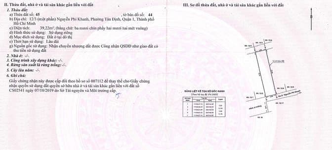 Chính chủ bán nhà Tân Định, Quận 1 - gần 40m2 - giá 6,1 tỷ