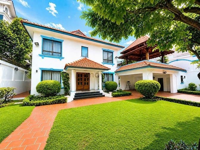 Biệt thự cho thuê Trần Văn Sắc, 20x26m, hồ bơi riêng, 4PN, Giá $5,000