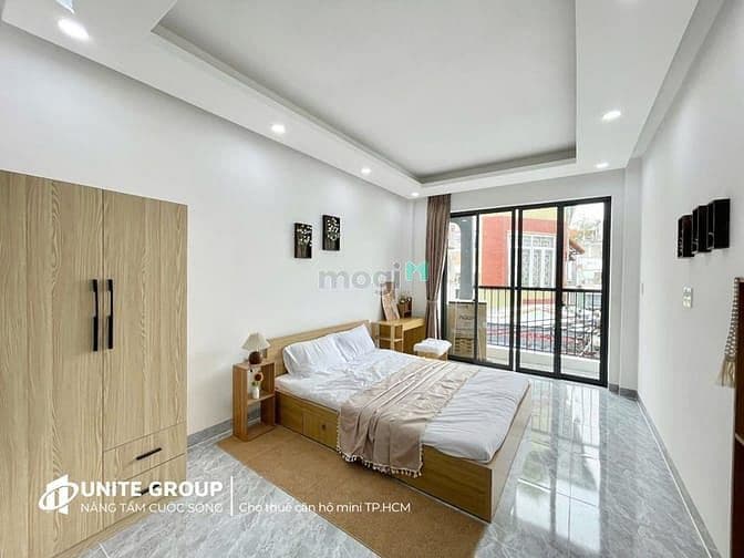 Cho thuê căn hộ 1PN 85m2 gần HUTECH có ban công - Full nội thất