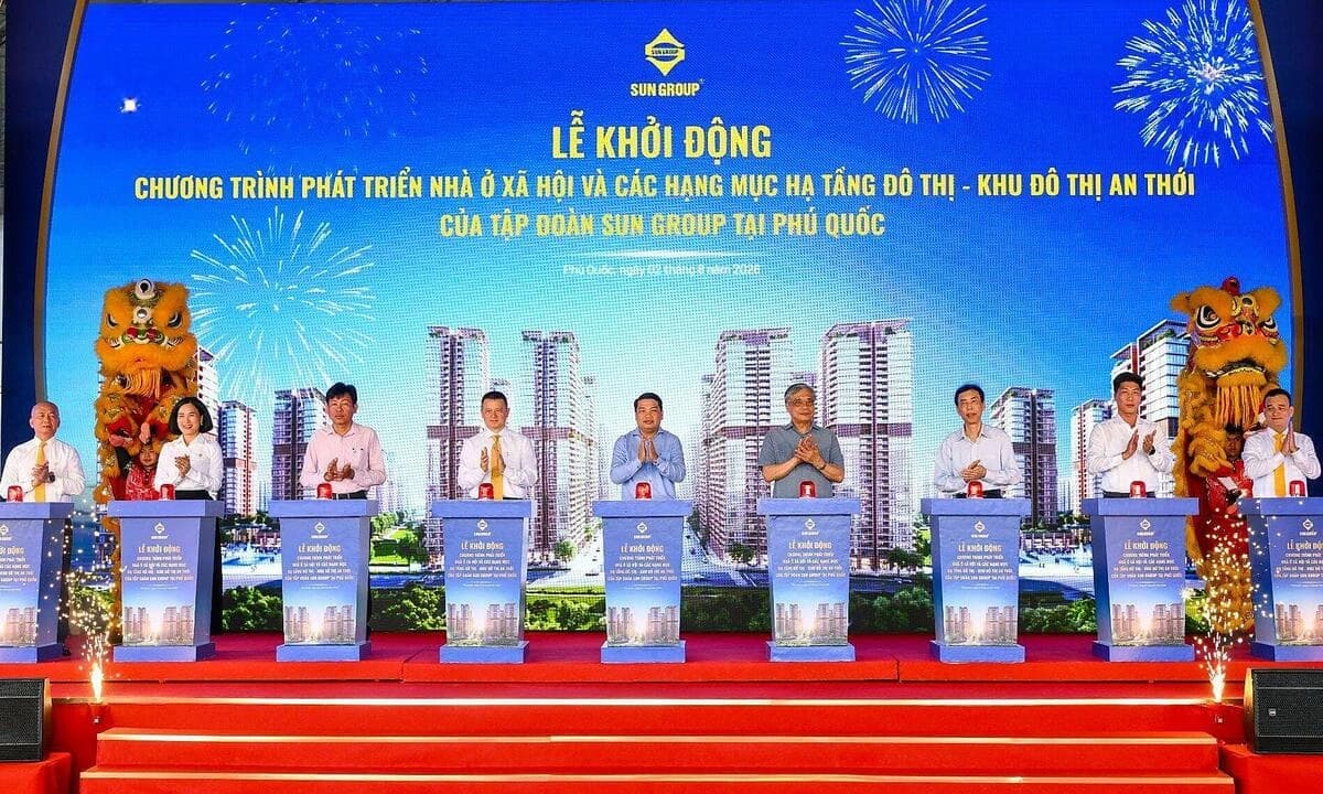 Sun Group khởi công dự án 50.000 nhà ở xã hội và cho thuê tại Phú Quốc