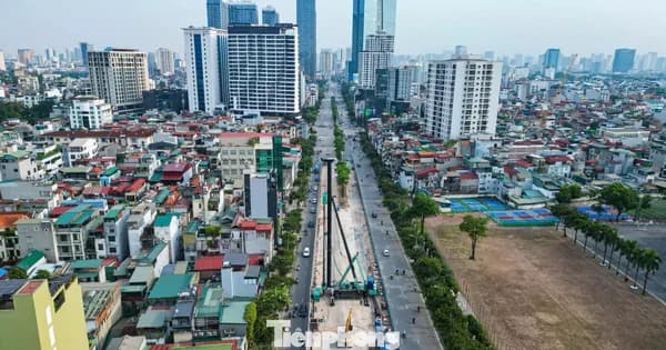 Hoàn tất rào chắn 500m đường Văn Cao phục vụ thi công ga ngầm S1 (Quần Ngựa) tuyến metro số 5