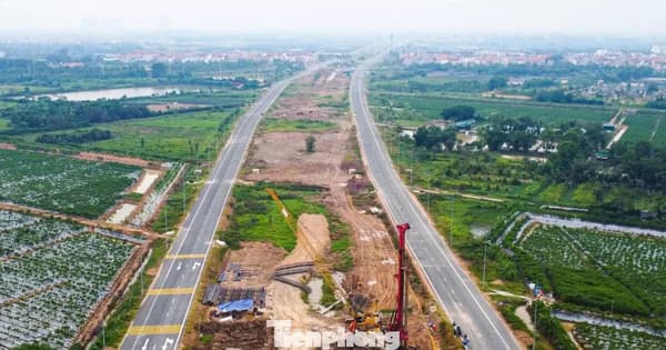Thông xe kỹ thuật 15km đường song hành Vành đai 4 đoạn qua Hà Nội