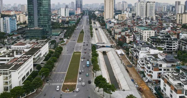 Tuyến đường Xuân Tảo (Tây Hồ Tây, Hà Nội) hoàn thiện sau dự án chống ngập