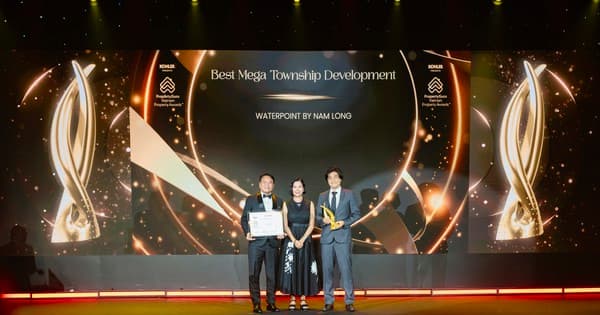 Waterpoint được vinh danh Best Mega Township Development tại PropertyGuru Awards 2026