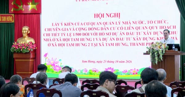 Xã Tam Hưng lấy ý kiến dân về quy hoạch 1/500 hai dự án nhà ở xã hội