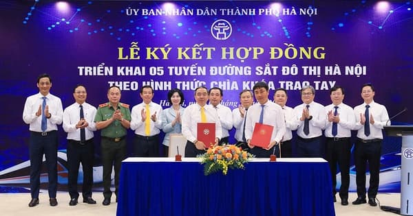 Hà Nội ký hợp đồng triển khai 5 tuyến đường sắt đô thị