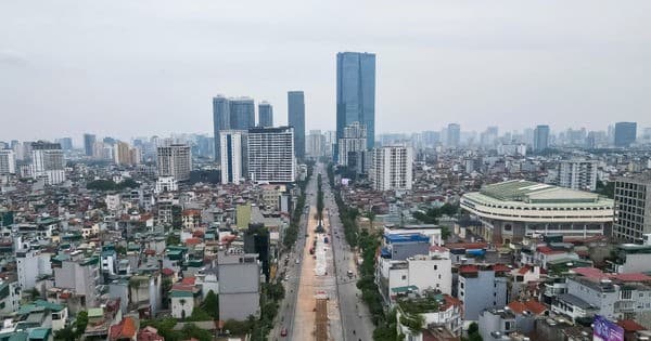 Hà Nội lắp đặt rào chắn thi công ga ngầm S1 (Quần Ngựa) tuyến metro số 5 trên đường Văn Cao