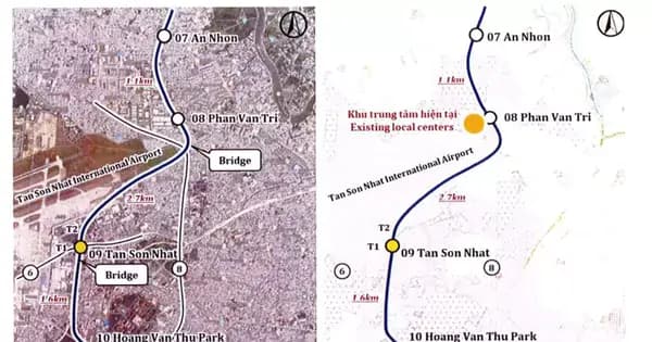 Thông tin về quy mô tuyến Metro số 4 TPHCM kết nối sân bay Tân Sơn Nhất