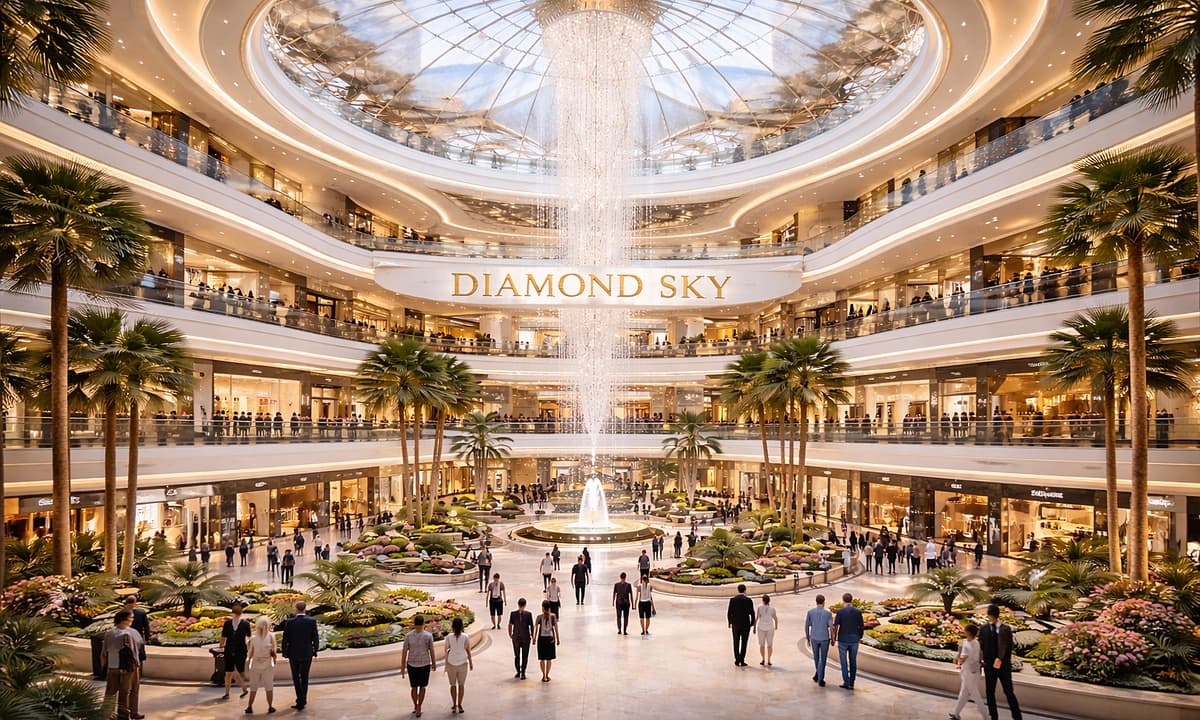 Lợi thế nằm trong khu đô thị ba mặt giáp sông của Diamond Sky