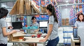 Kho nhỏ lớn có ô kệ để hàng hóa sỉ lẻ, phần mềm online quản lý kho từ xa, 9 nhân viên vận hành kho - Ảnh 2