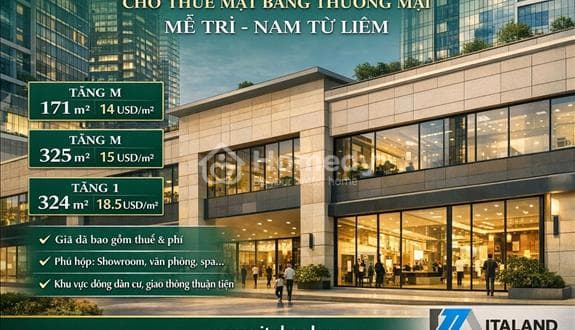 Cho thuê tầng 1 diện tích 324m2 tại Mễ Trì, Nam Từ Liêm - Vô cùng đông đúc