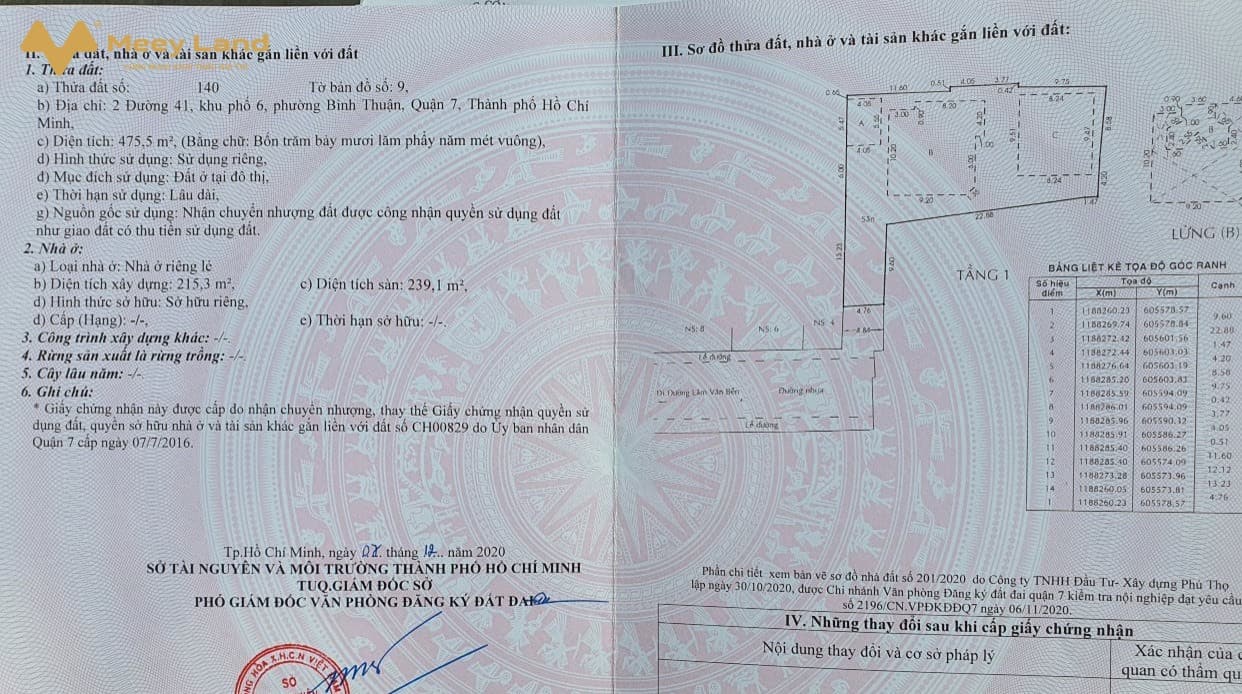 Bán nhà riêng Đ. Lê Văn Lương, P. Tân Phong, Q. 7, Tp. Hồ Chí Minh - Ảnh 3