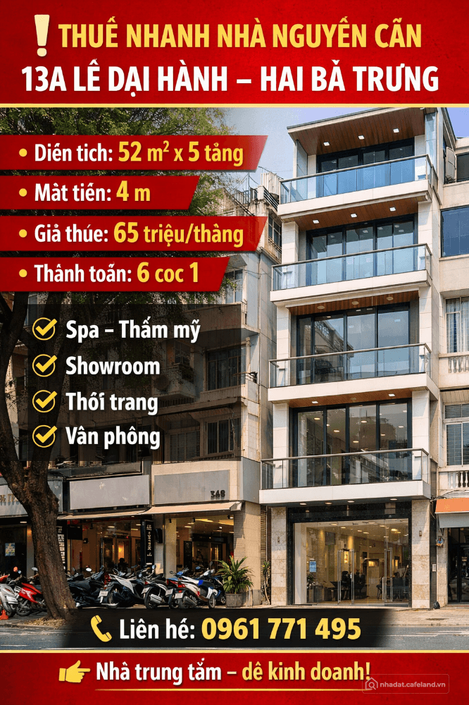 THUÊ NHANH NHÀ NGUYÊN CĂN – LÊ ĐẠI HÀNH - Ảnh 2